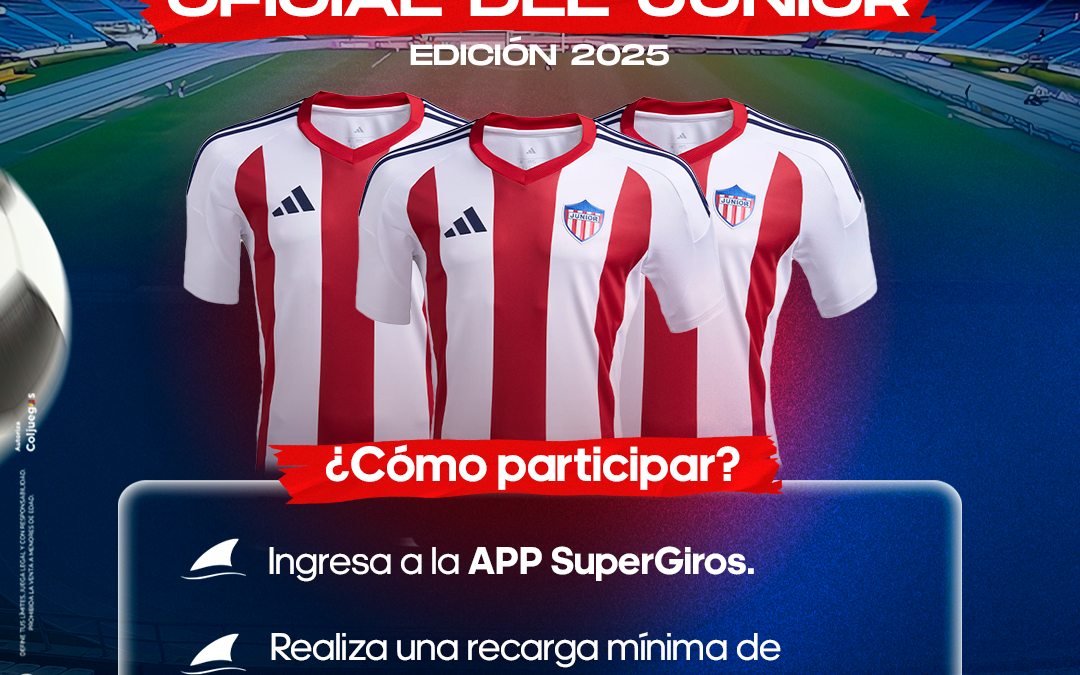 Recarga y gana la camiseta del Junior